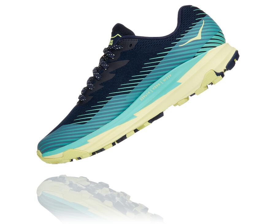 Hoka One One Torrent 2 Trailskor Dam - Svarta/Mintgröna - JNDWB-0761